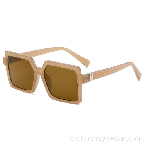 Neue europäische und amerikanische Retro-Sonnenbrille für Männer und Frauen Gelee-Sonnenbrille mit großem Rahmen Street Shooting Sonnenbrille s